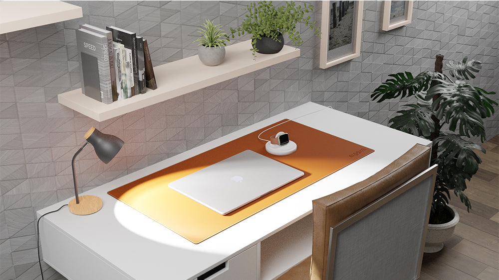 Vegan Leather Waterproof Mouse Pad