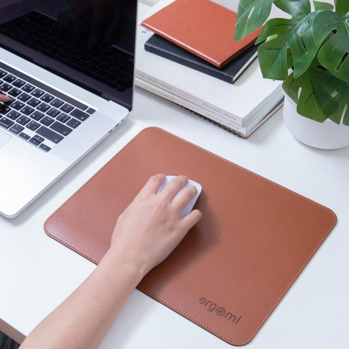 Vegan Leather Waterproof Mouse Pad