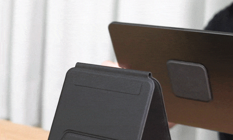 Attaches and Holds the Device with a Snap