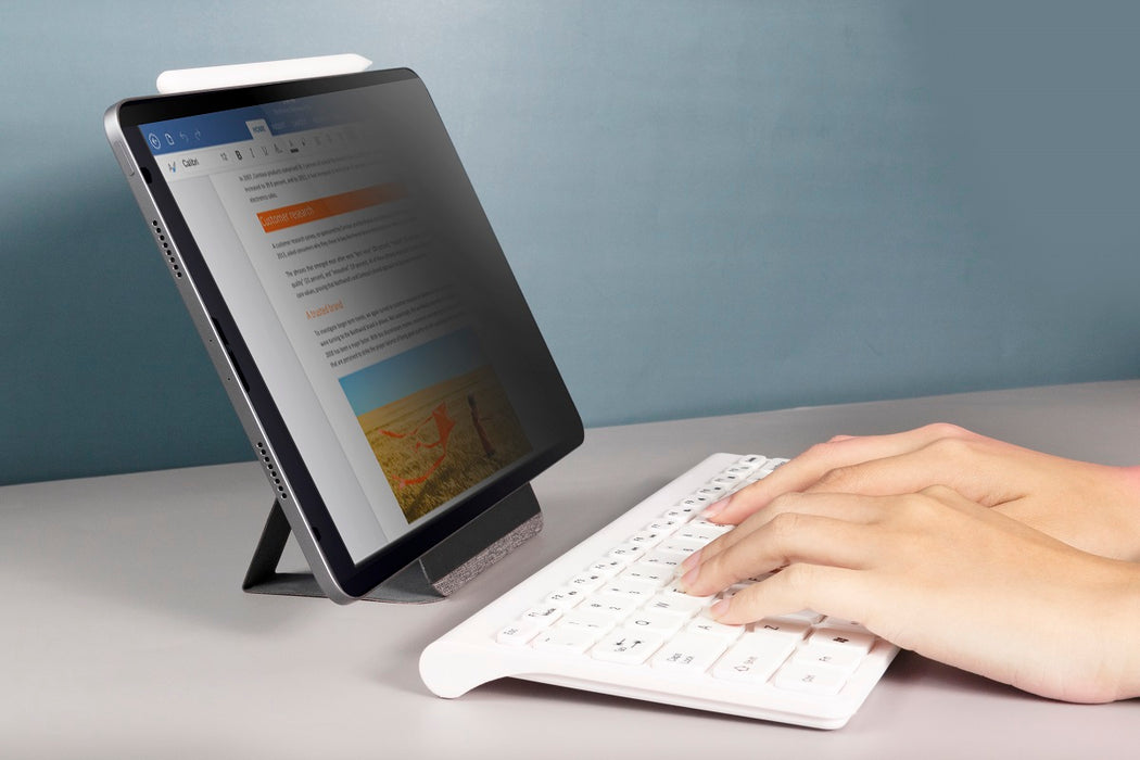 Ares Mega | Tablet Stand + iPad Privacy Screen Protector Privacy Set