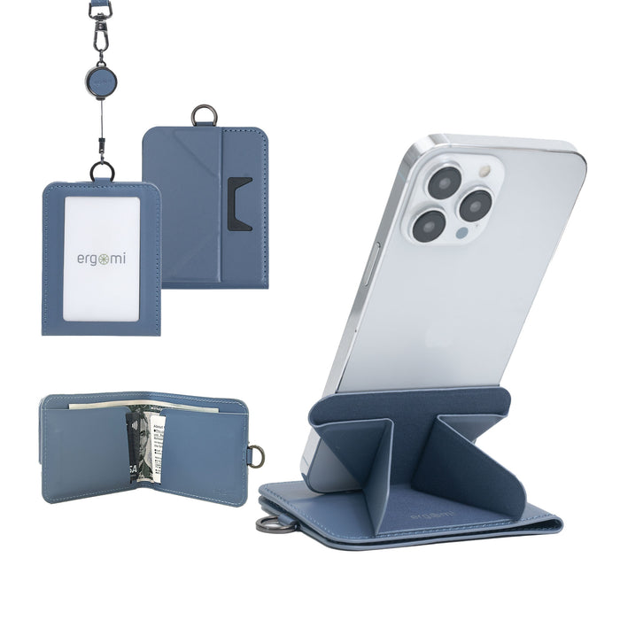 Transformer 2 |  Minimalist Wallet with Phone Stand, Multiple Card Slots, 30cm Retractable Lanyard, for Work and Travel