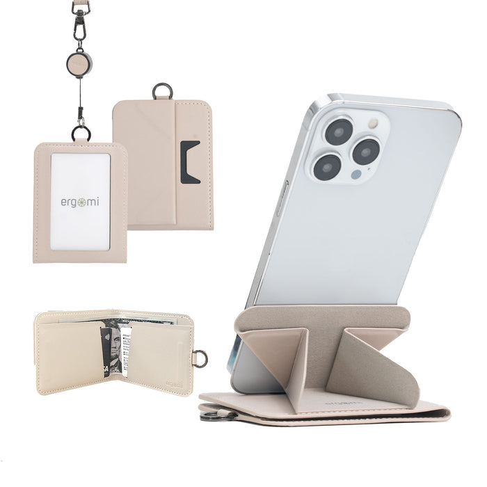 Transformer 2 |  Minimalist Wallet with Phone Stand, Multiple Card Slots, 30cm Retractable Lanyard, for Work and Travel
