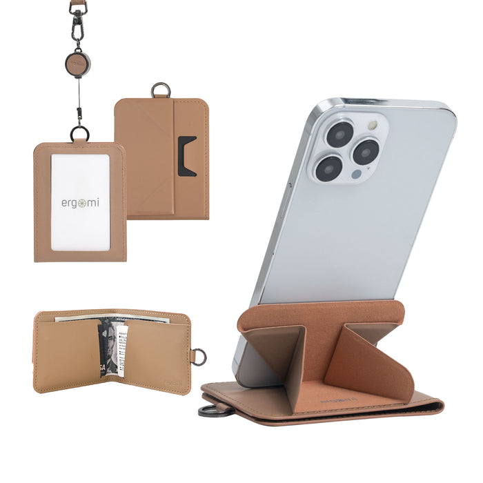 Transformer 2 |  Minimalist Wallet with Phone Stand, Multiple Card Slots, 30cm Retractable Lanyard, for Work and Travel