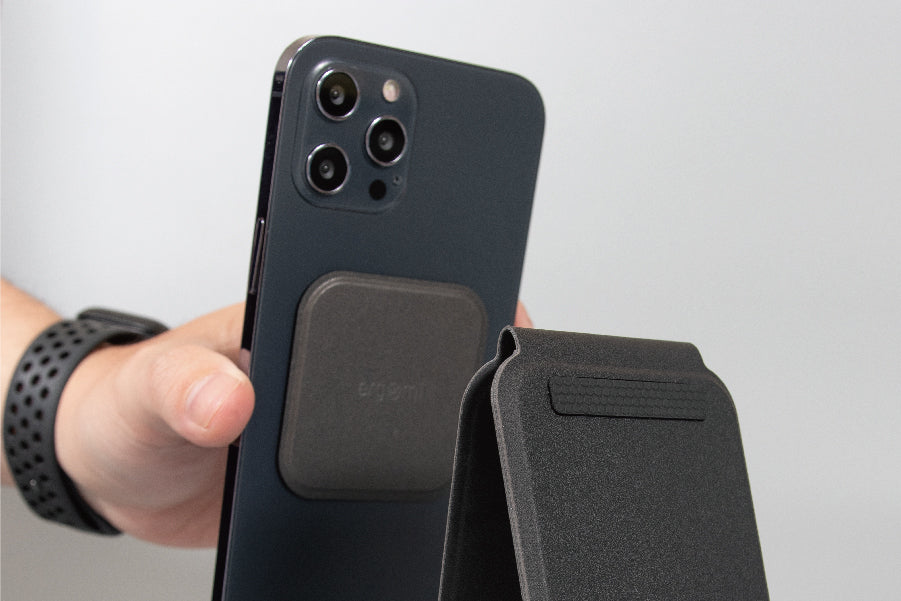Attaches and Holds the Device with a Snap