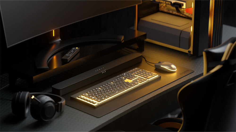 Vegan Leather Waterproof Desk Mat