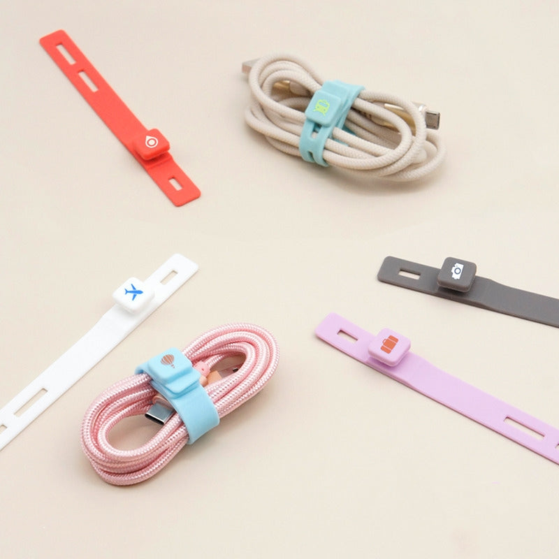 Morandi Colors Silicone Cord Wrap (6 pieces) — ergomi design