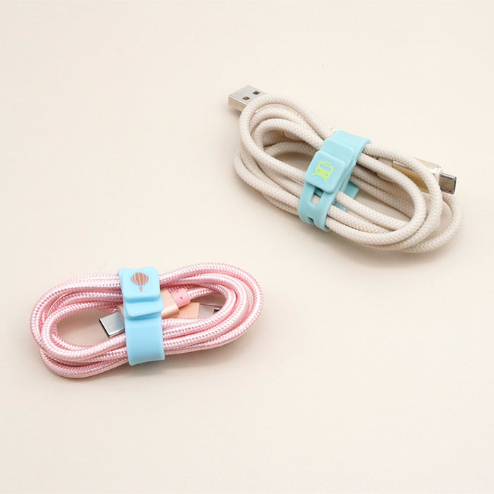 Morandi Colors Silicone Cord Wrap (6 pieces)
